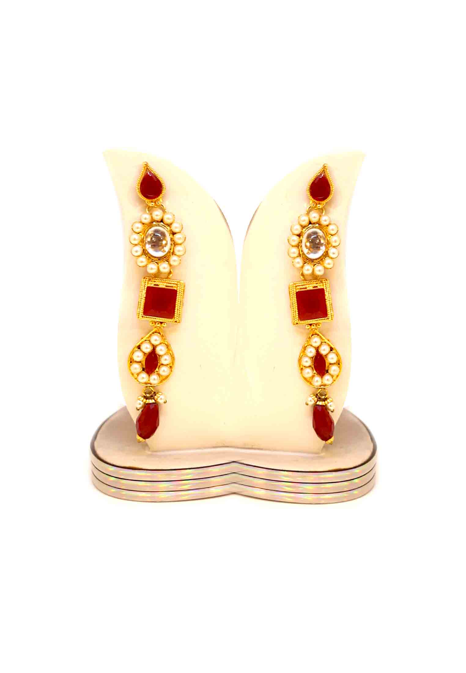 Golden Platted Necklace set for Party 