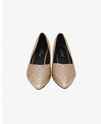 Golden stone work Party shoe 