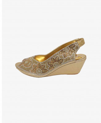 Artificial Leather Dose balance heel  