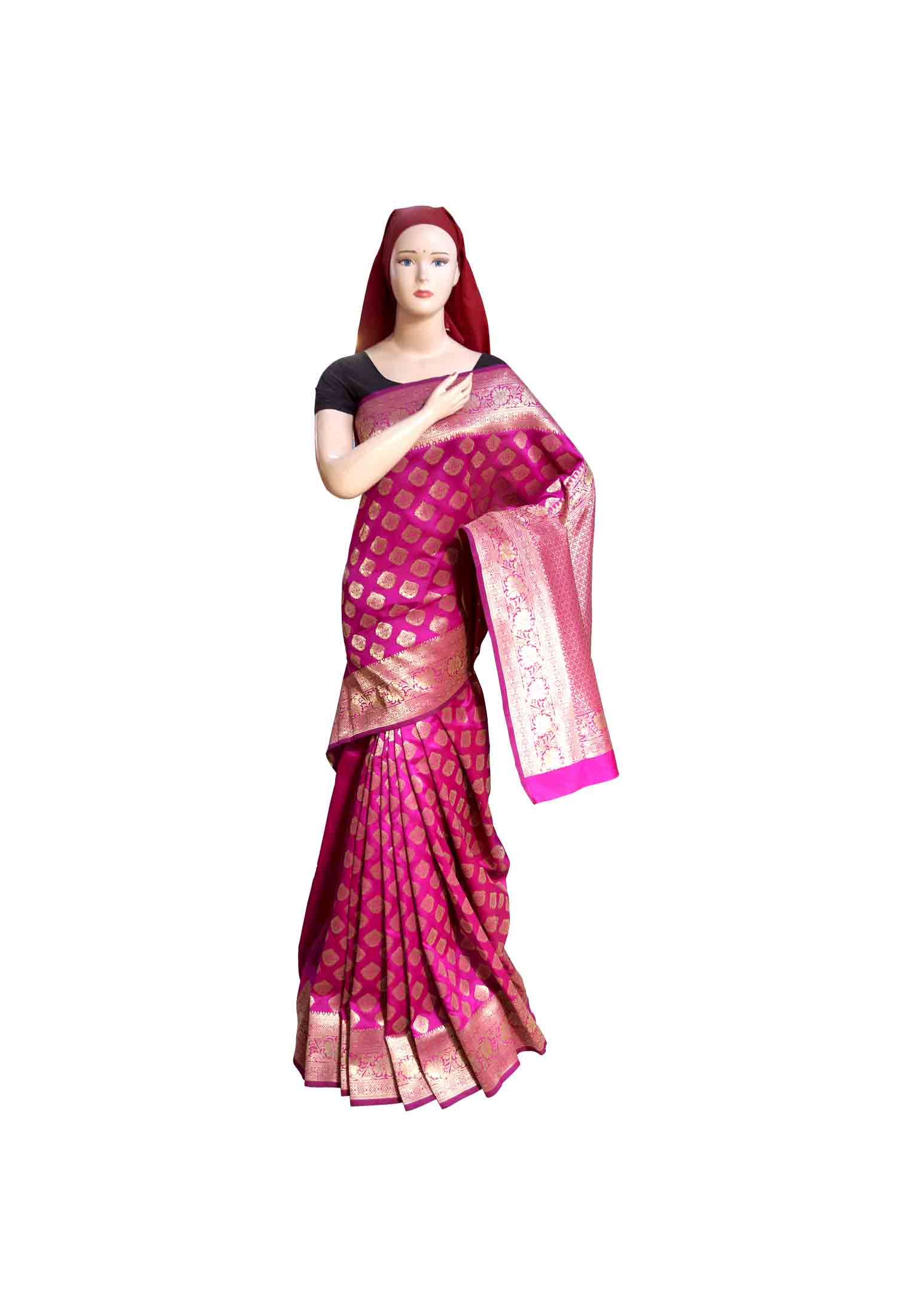 Indian katan with blouse piece 