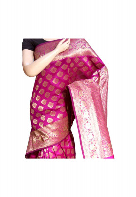 Indian katan with blouse piece 