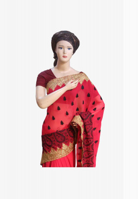 Indian shippon jorjet  with blouse piece 