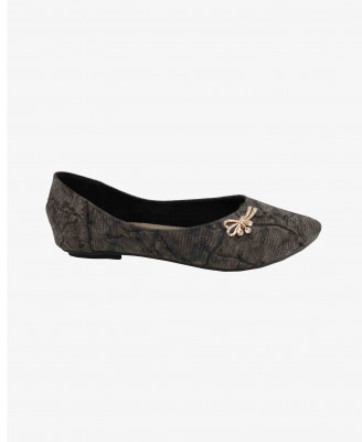 Cream Colored Artificial leather Party Shoe 