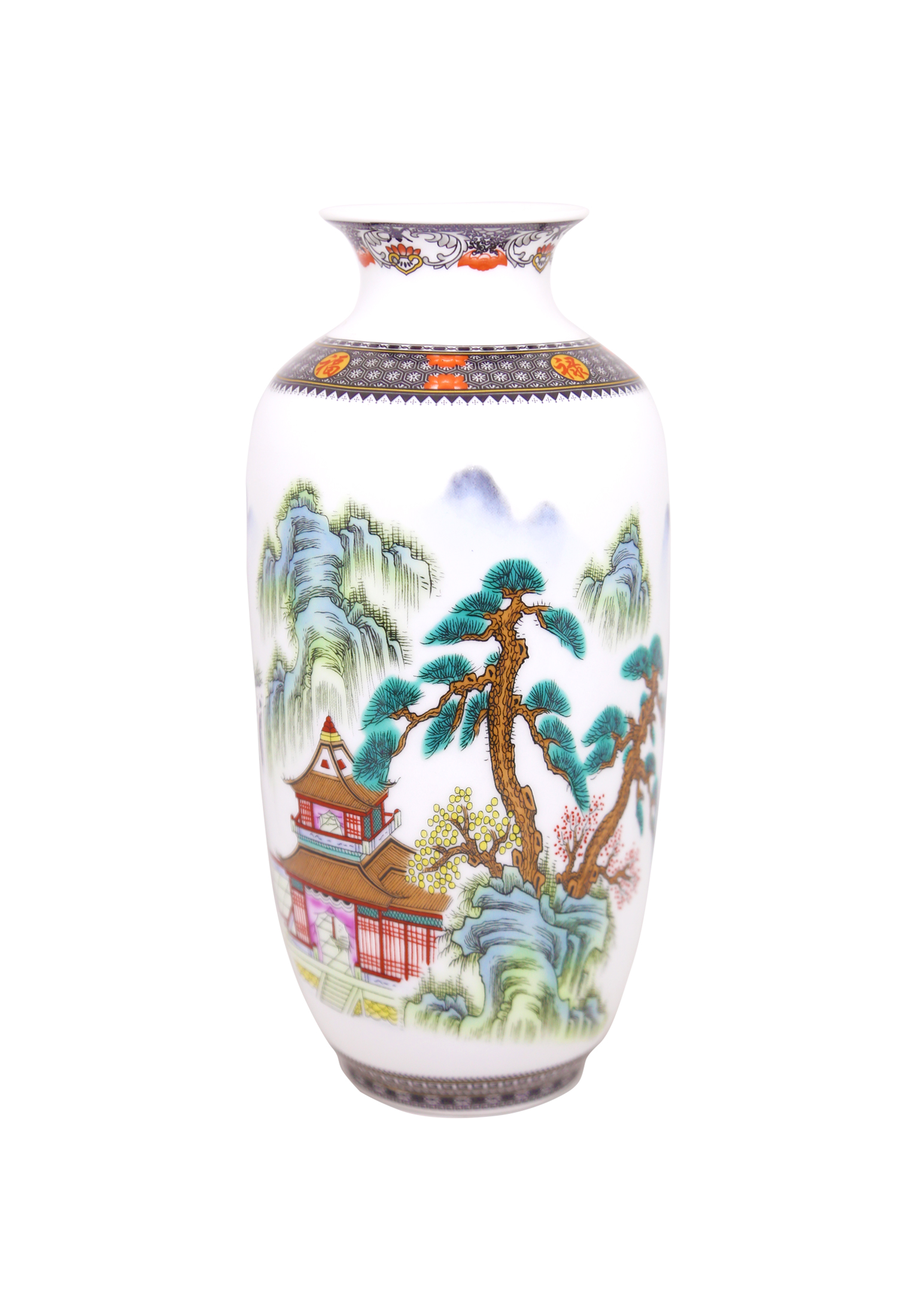 Multi-color design Ceramic flower vase