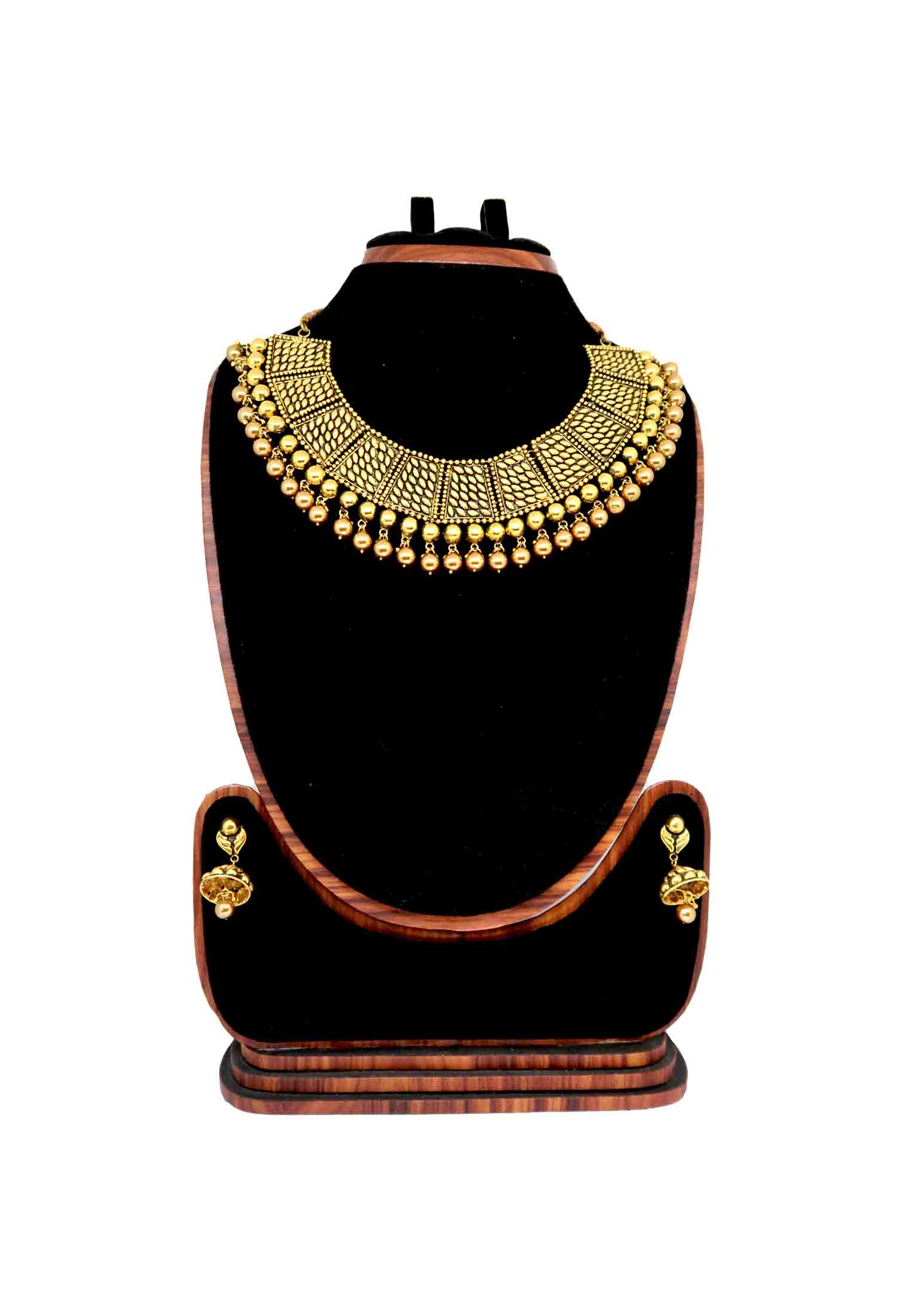 Deep antic neckless with earring 
