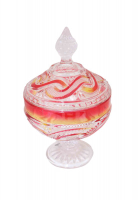 Red Glass candy stand