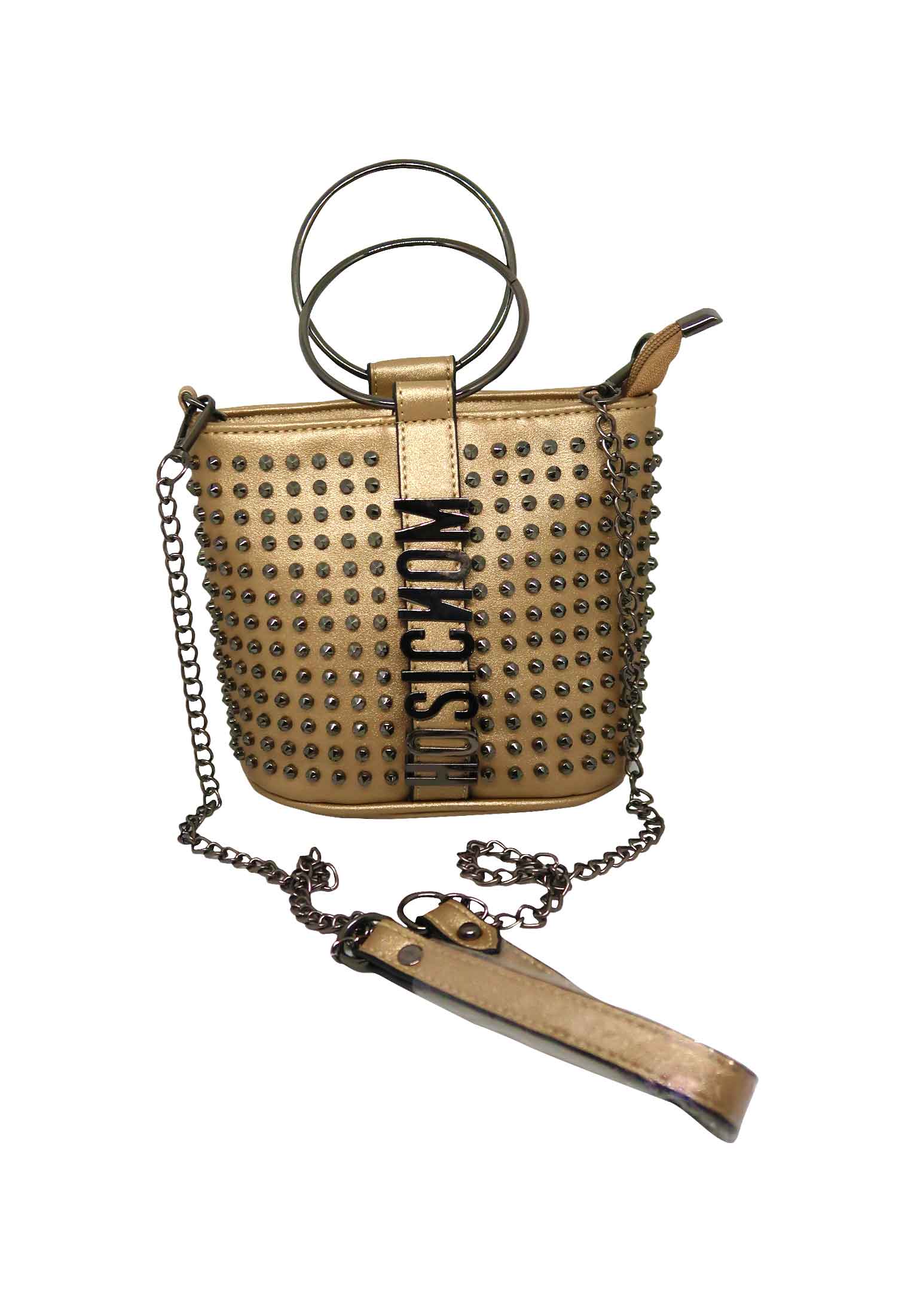 Biscuit color artificial leather Party bag