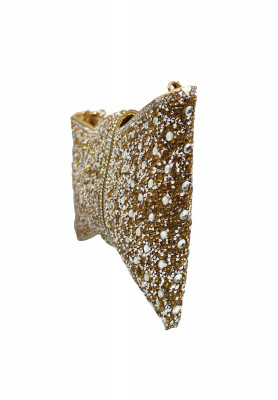 Golden stone work Party bag