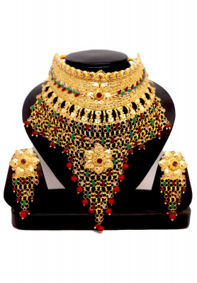 Multi Color Kontho Set 