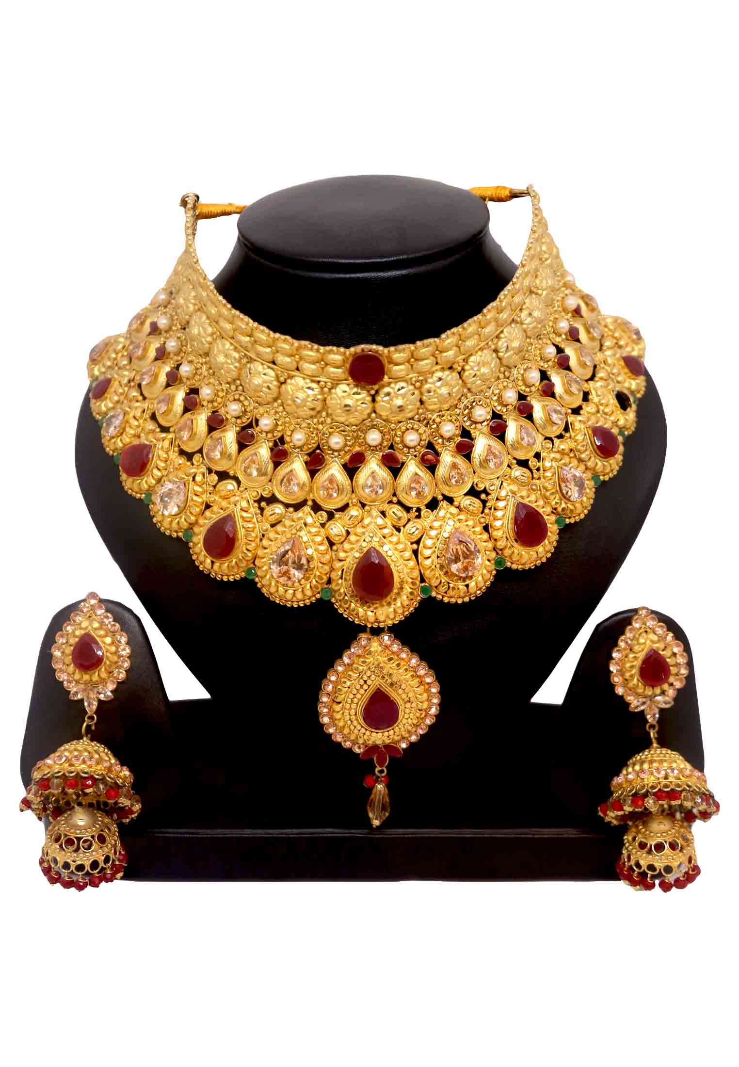 Golden Color  Round  Kontho Set