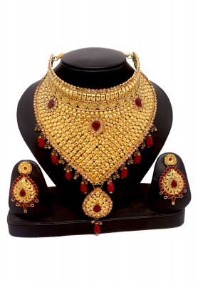 Gold plate Kontho set