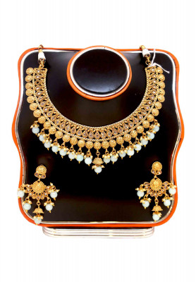 Gold plate party Joypuri necklace 