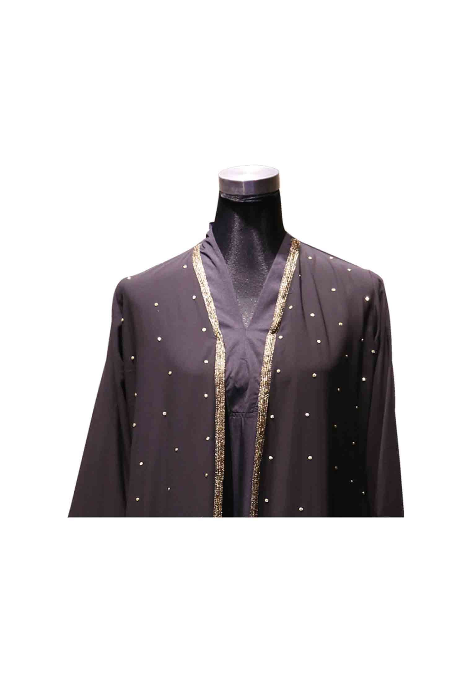 Diamond jorjet Bridal full sleeve cape  