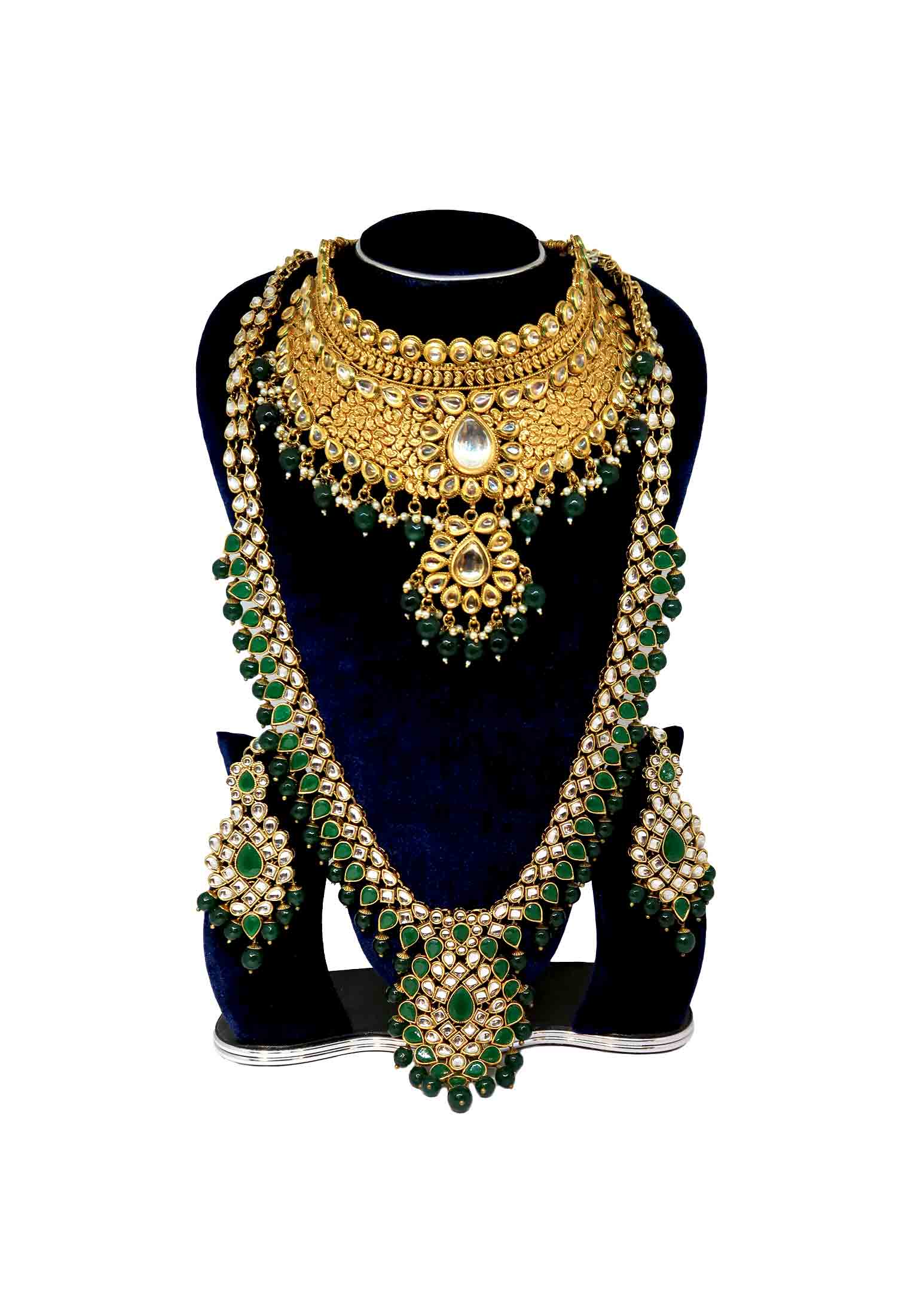 Sita har necklace with ear  ring  