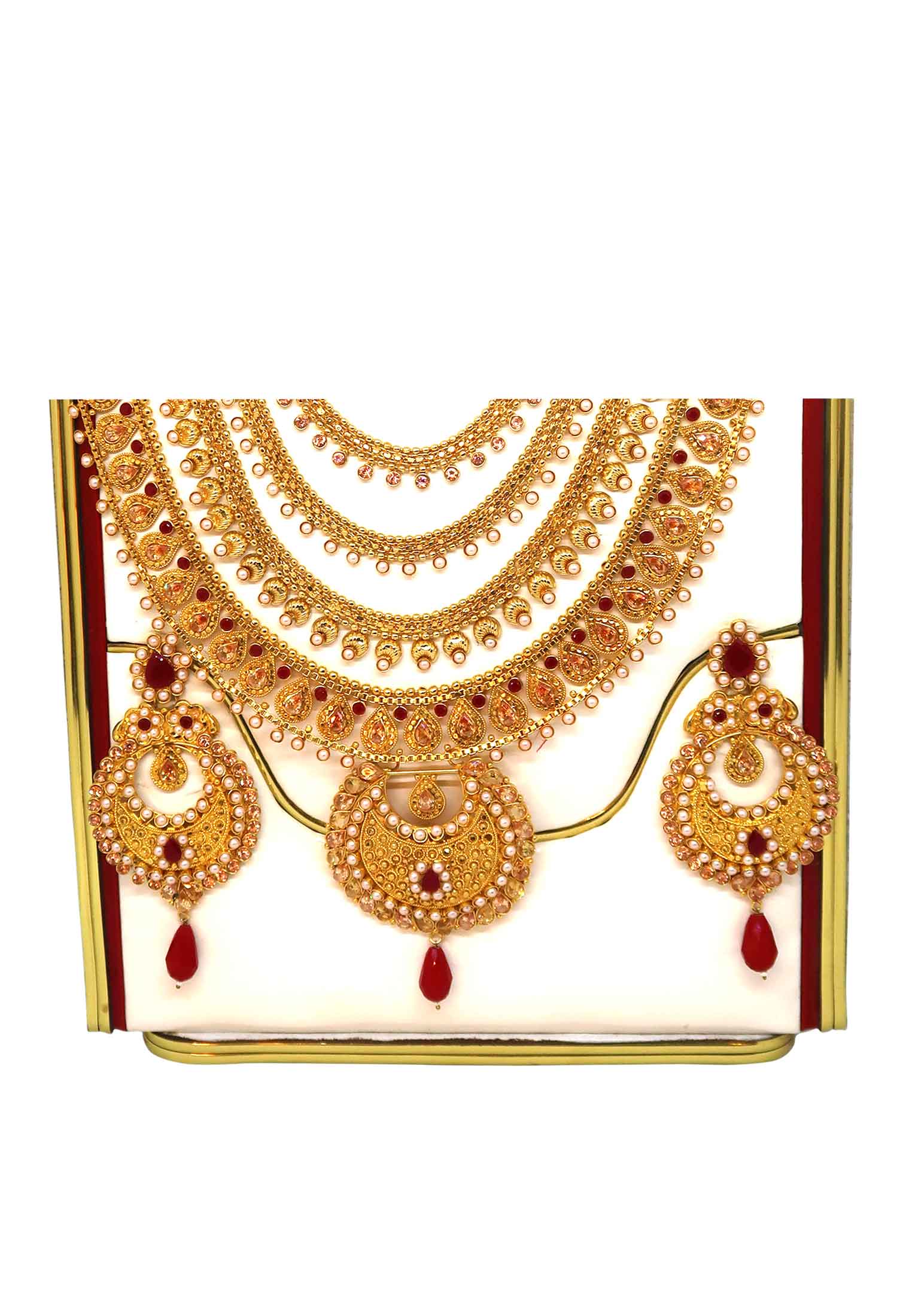 Golden color Sita har With ear ring 