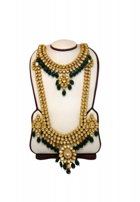 Real kundon Sita har & necklace with ear ring