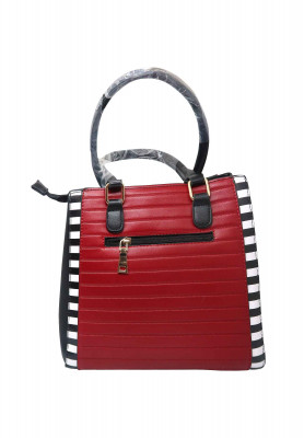 Artificial leather maroon Party bag