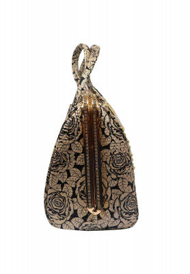 Silver Artificial leather  Party bag