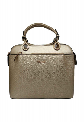 Golden artificial leather big size Party bag