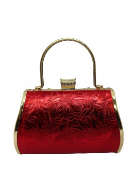 Maroon stone work Wedding Party bag
