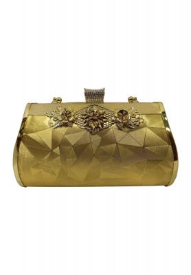 Golden stone work Wedding Party bag