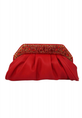 Red Stone work small Wedding Party bag
