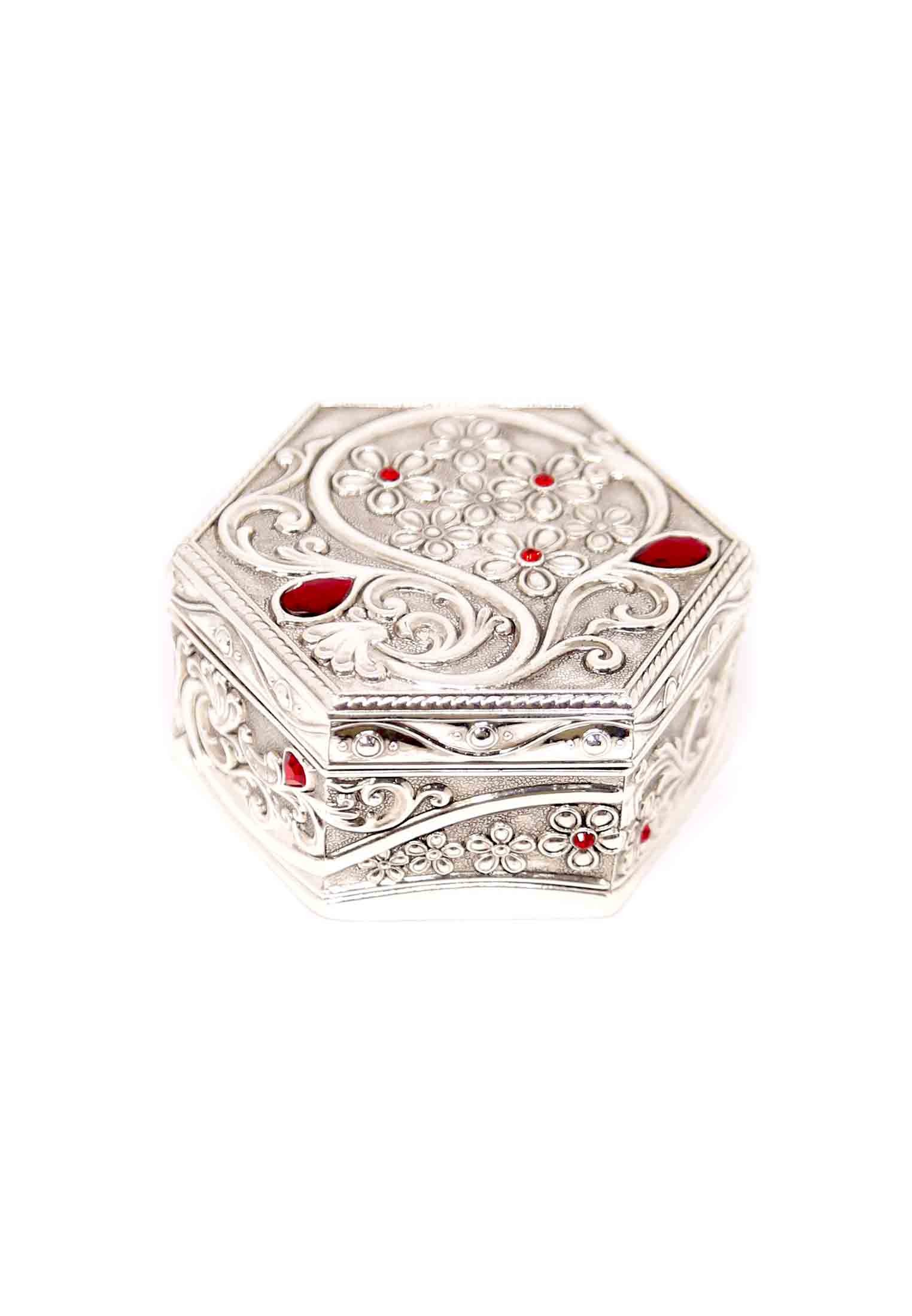 Silver color small  Ornaments box 