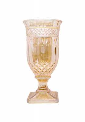 Golden Crystal Flower Vase