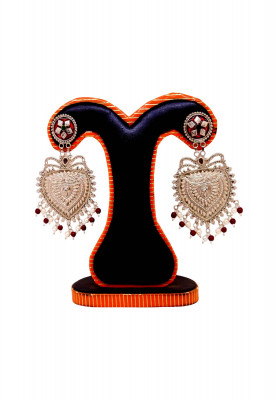 Medium Sized Silver Plated Earring