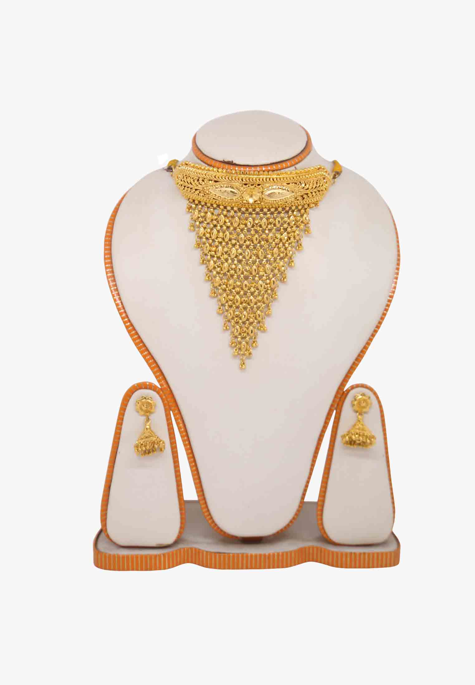 V Shaped Jhar Kontho Necklace