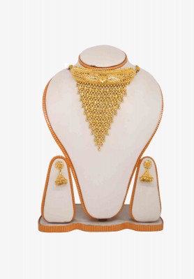 V Shaped Jhar Kontho Necklace
