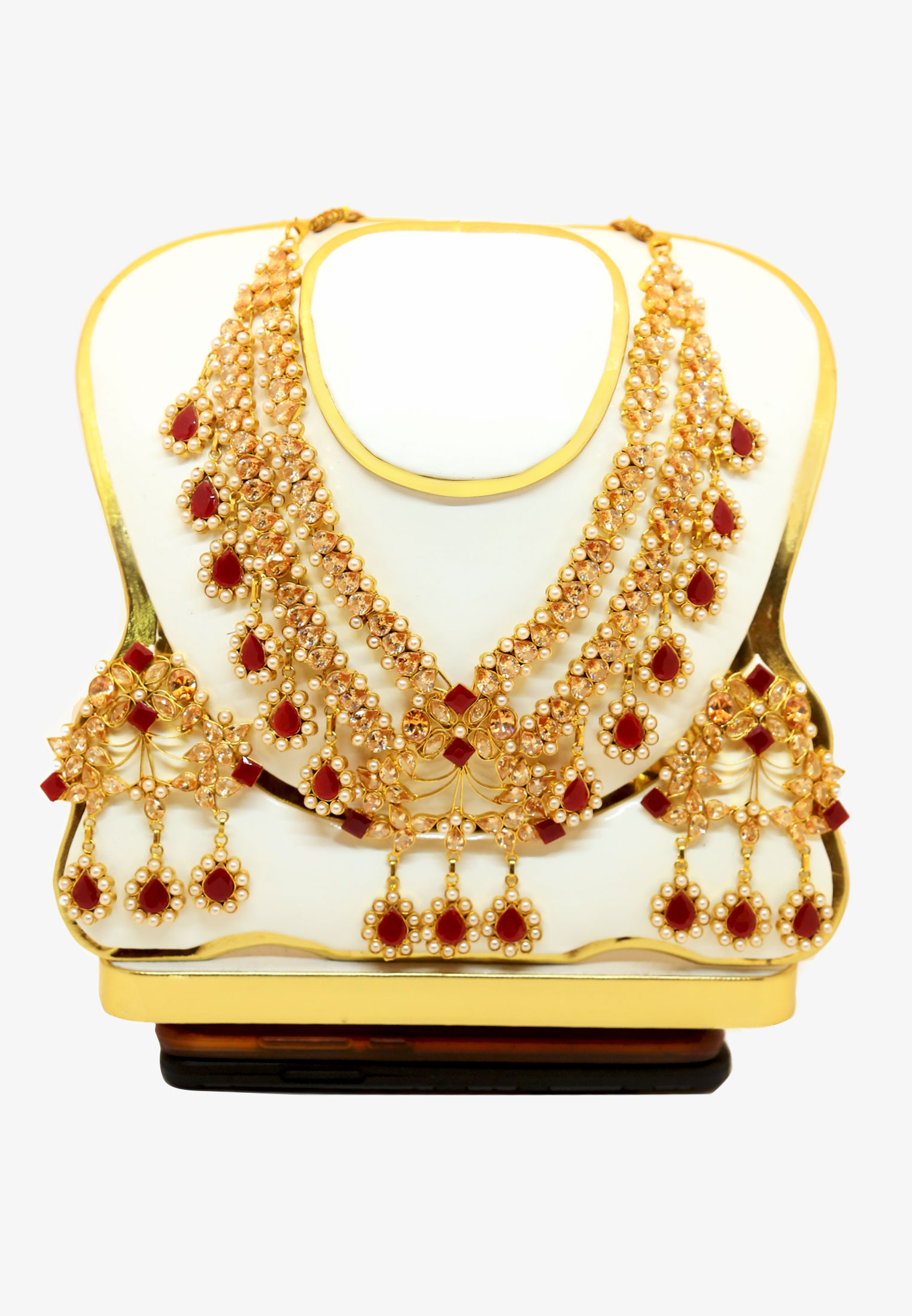 V Shape Stone Necklace