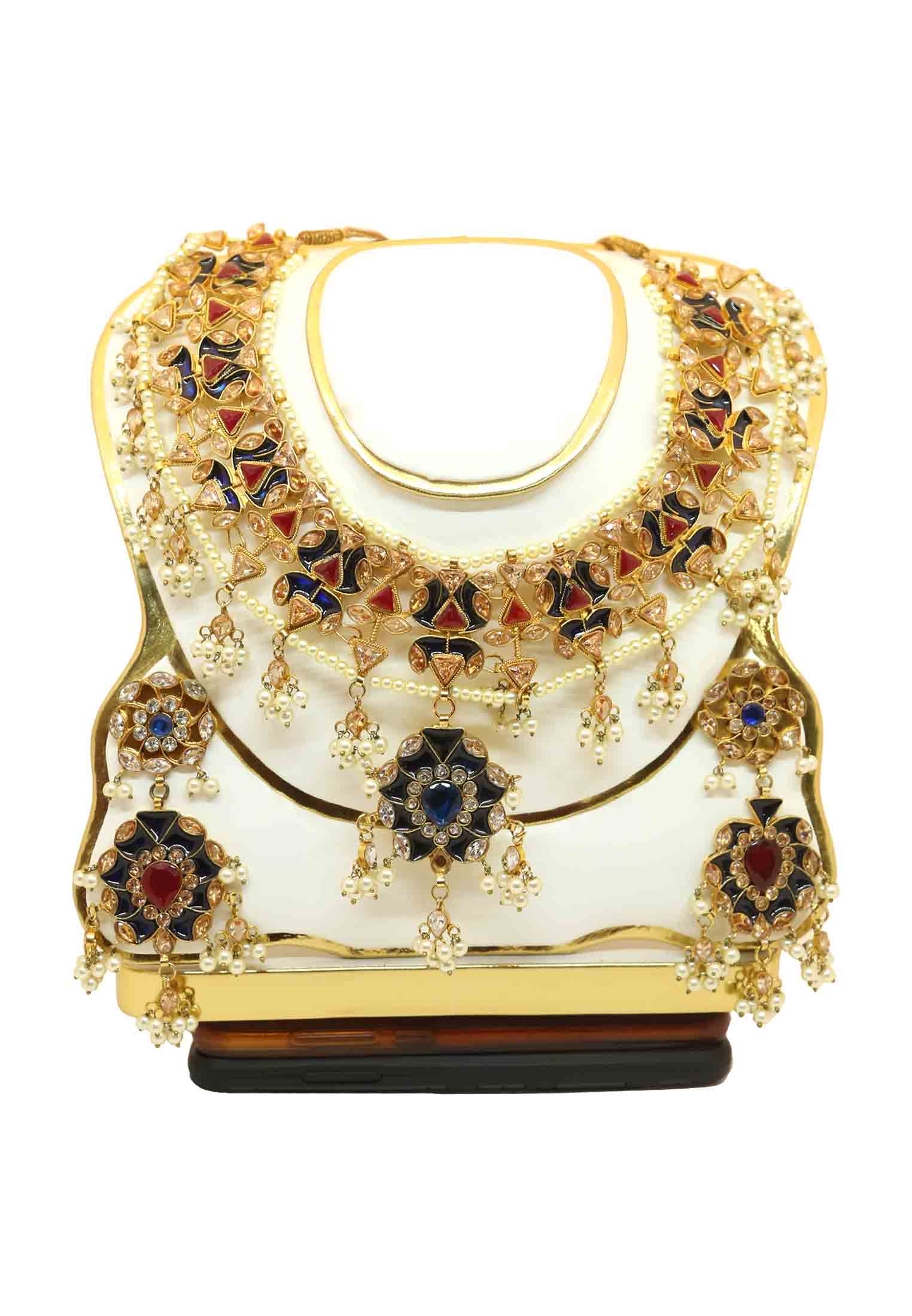 Medium U Shape Meena Necklace