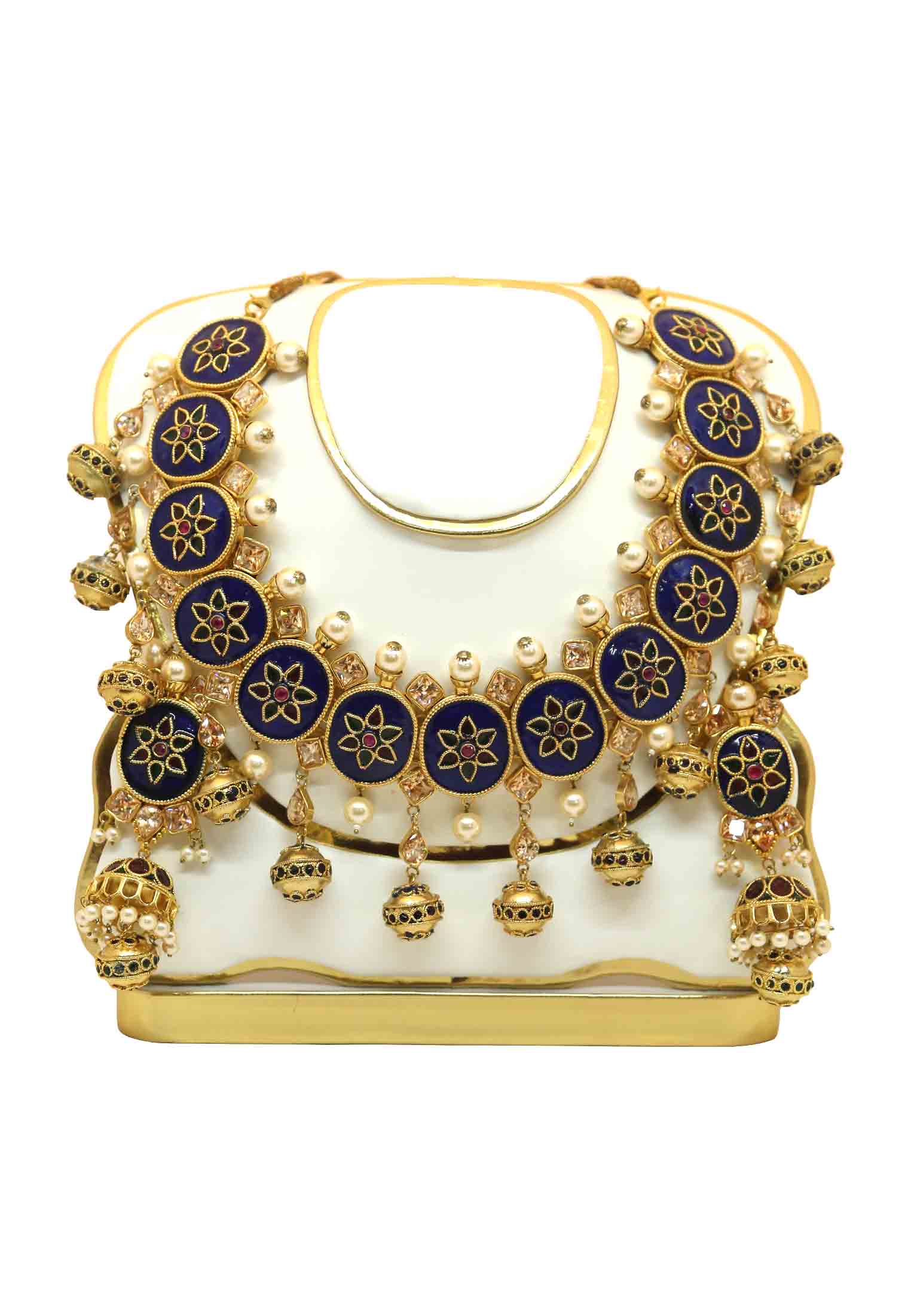 Traditional Meena Necklace Set