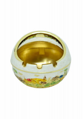 Off-white Metal Ash Tray