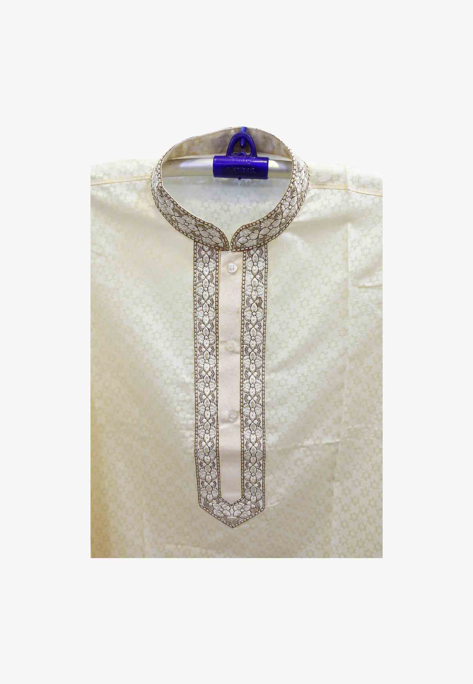 Off white Colored stylist  Panjabi
