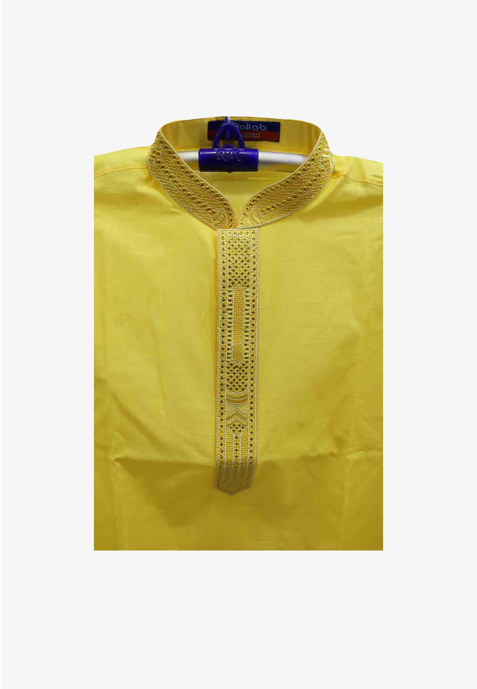 Yellow Colored stylist  Panjabi