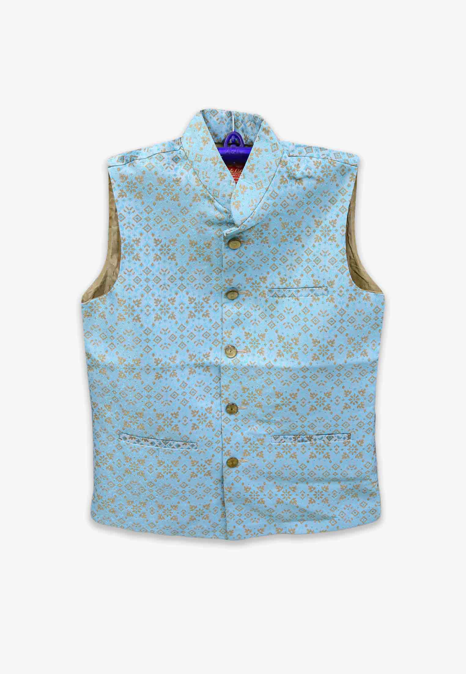 Sky Blue Indian Nagpuri Koti