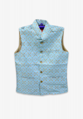 Sky Blue Indian Nagpuri Koti