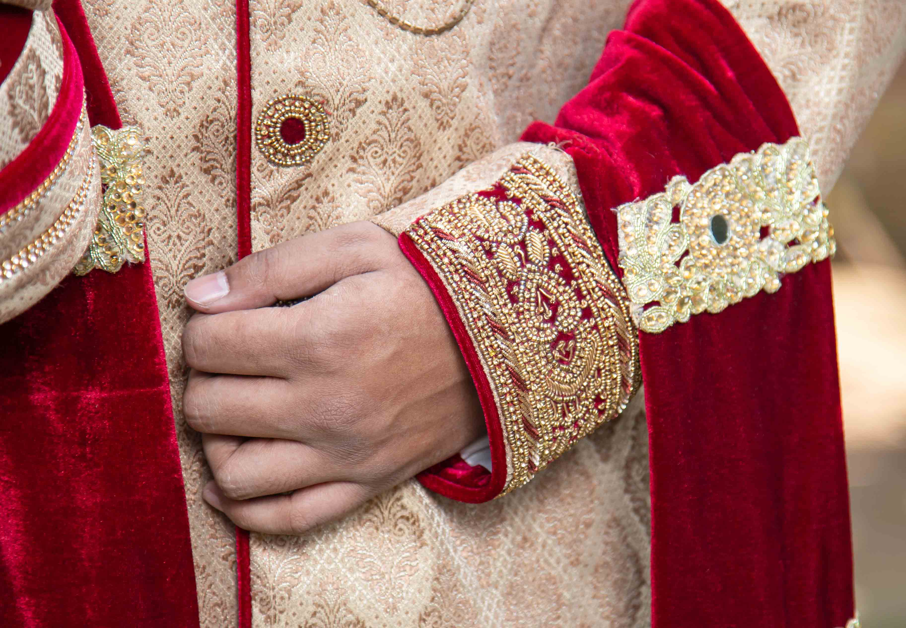 Golden Brown Color Sherwani for Rent