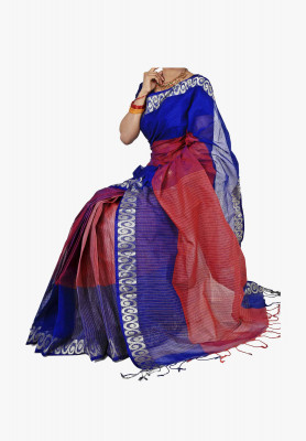 Multicolor Slick Cotton Saree
