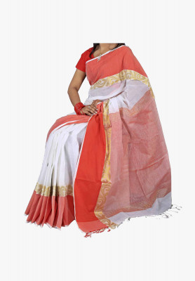 Multicolor Slick Cotton Saree