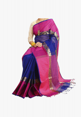 Multicolor Slick Cotton Saree