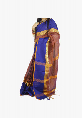 Multicolor Slick Cotton Saree