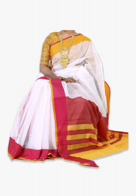 Multicolor Slick Cotton Saree