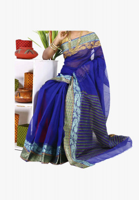 Multicolor Slick Cotton Saree