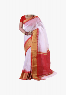 Multicolor Slick Cotton Saree