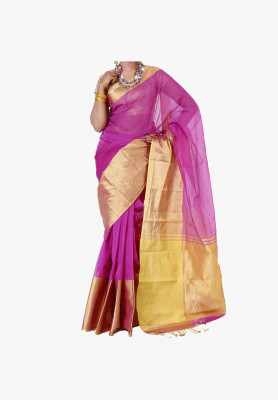 color Slick Cotton Saree