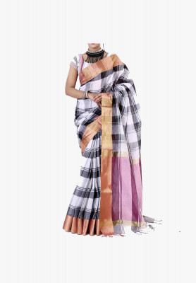 Multicolor Slick Cotton Saree
