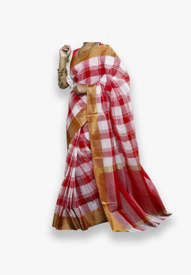 Multicolor Slick Cotton Saree
